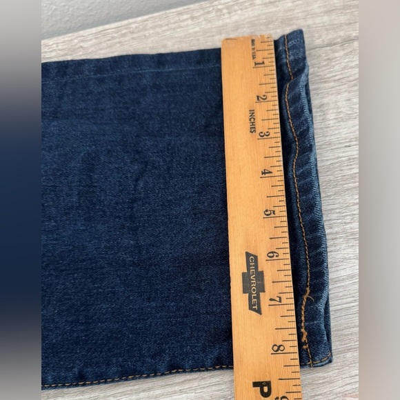 Levi's Ribcage Straight Ankle Jeans Distressed Dark Wash High Rise Button Fly 30 - Picture 5 of 9